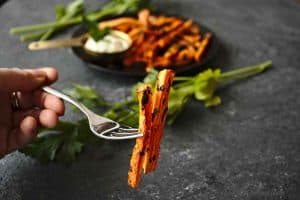Crispy Baked Carrot Fries {in Oven or Air Fryer} - Route to Longevity