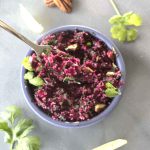 How to serve the beet couscous salad?