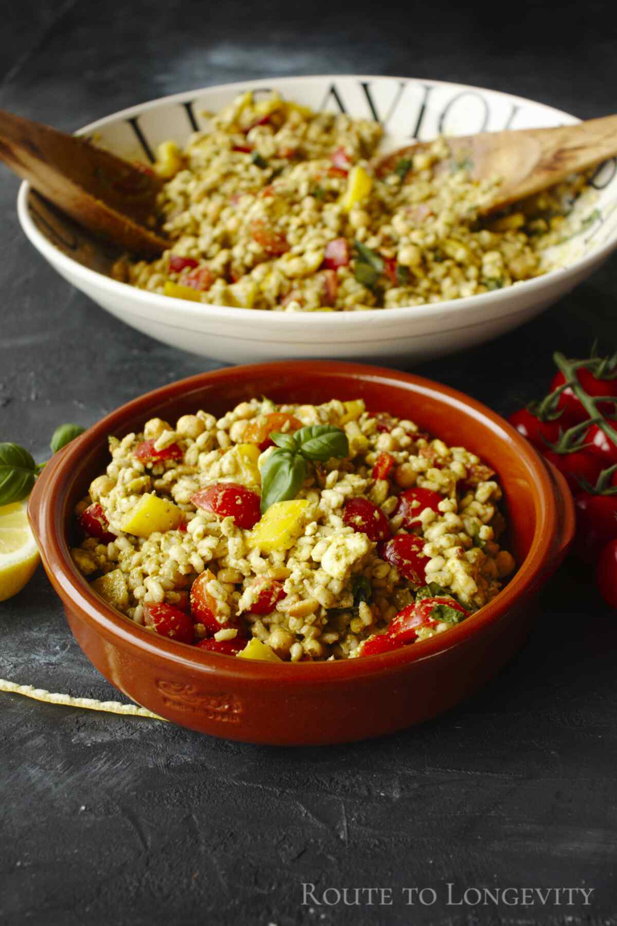 How to Serve Orzo Pesto Salad