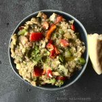 Grill the Eggplants and Red Bell Pepper