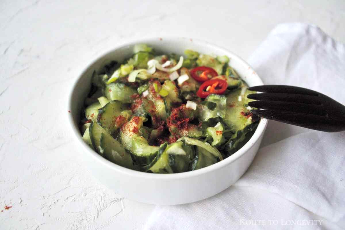 How to store this paprika cucumber salad
