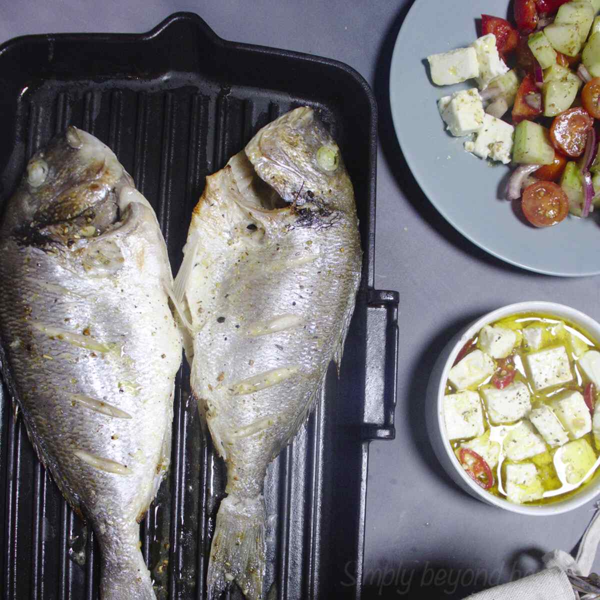 Oven Baked Sea Bream with Lemon 