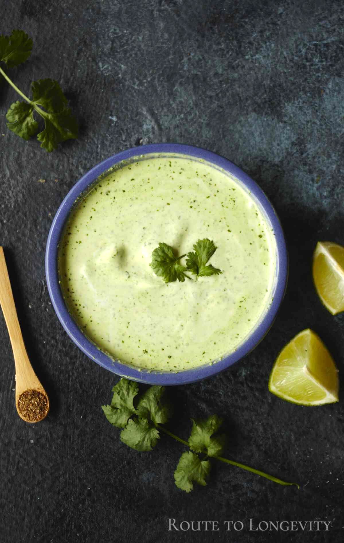 How to use this cilantro lime sauce?