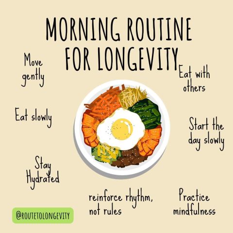 morning routine for longevity