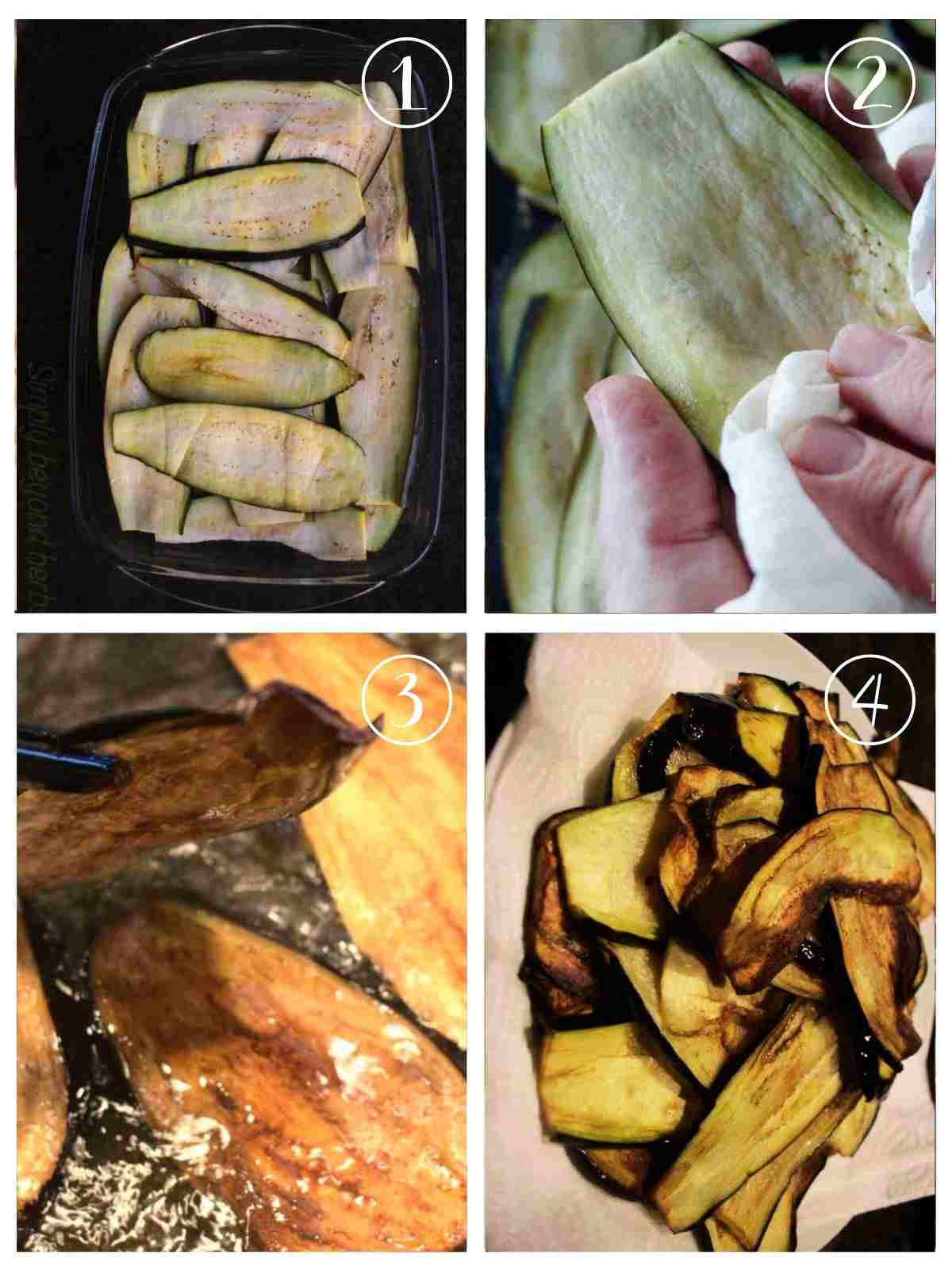 Slice + Salt the eggplant