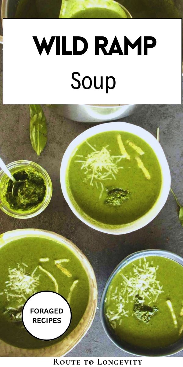 Creamy Ramp (Wild Leek) Soup with Potatoes